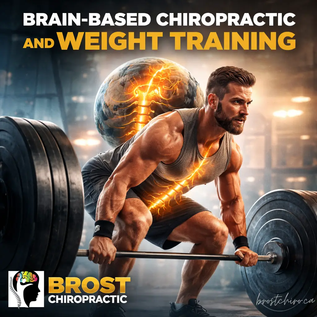 Brain-based chiropractic in Calgary supporting weight training performance and spinal stability at Brost Chiropractic